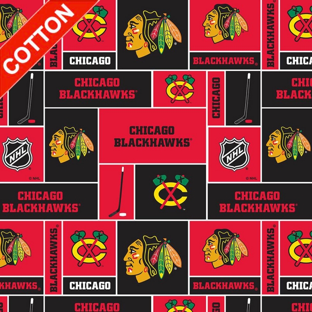 Chicago Blackhawks NHL Cotton Fabric